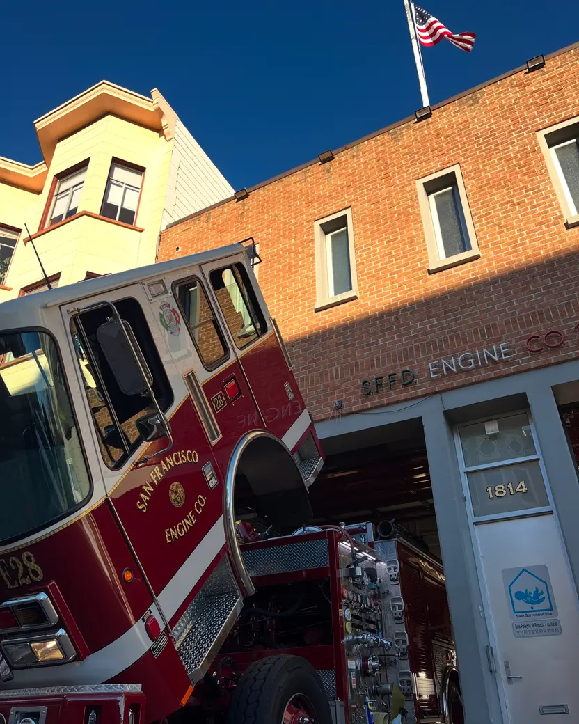 Fire Truck in station