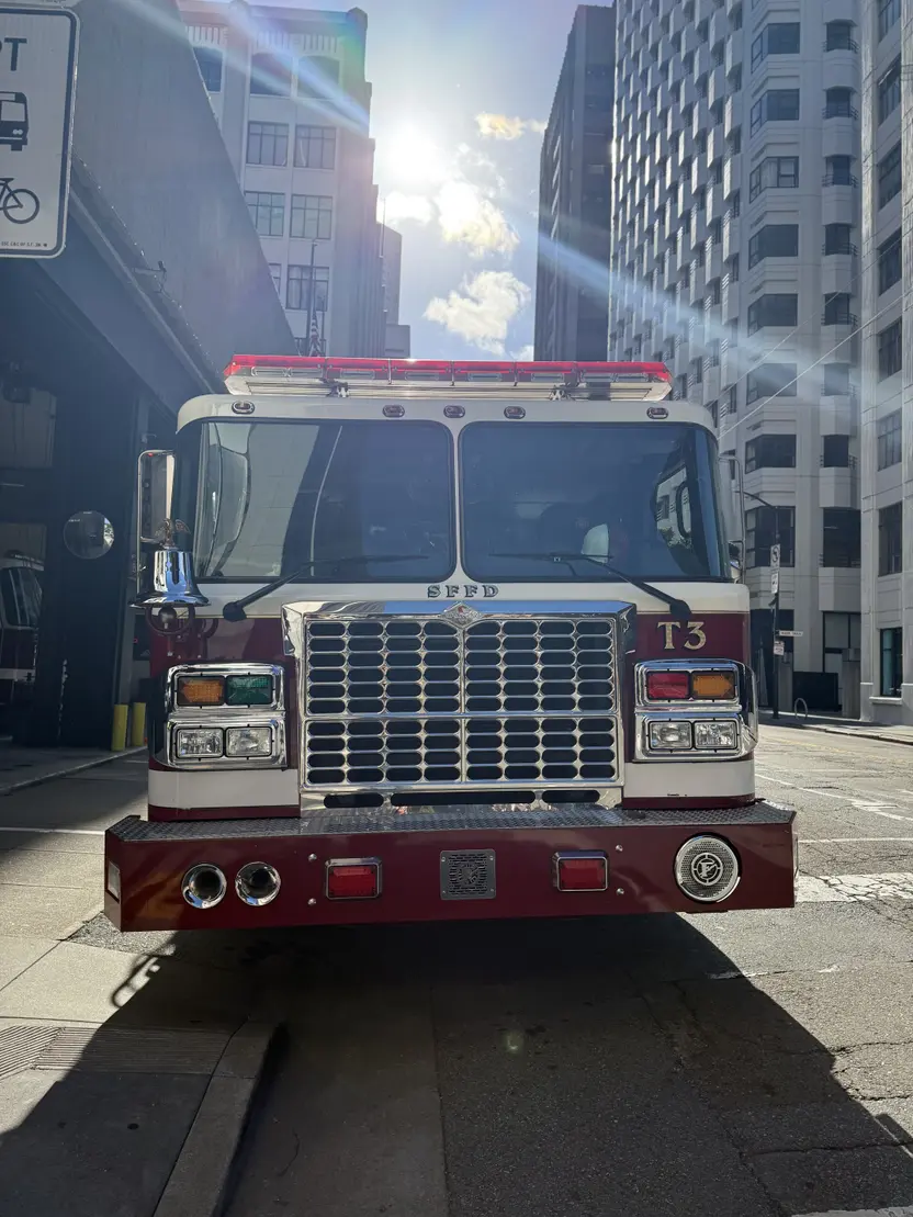 front facing firetruck photo